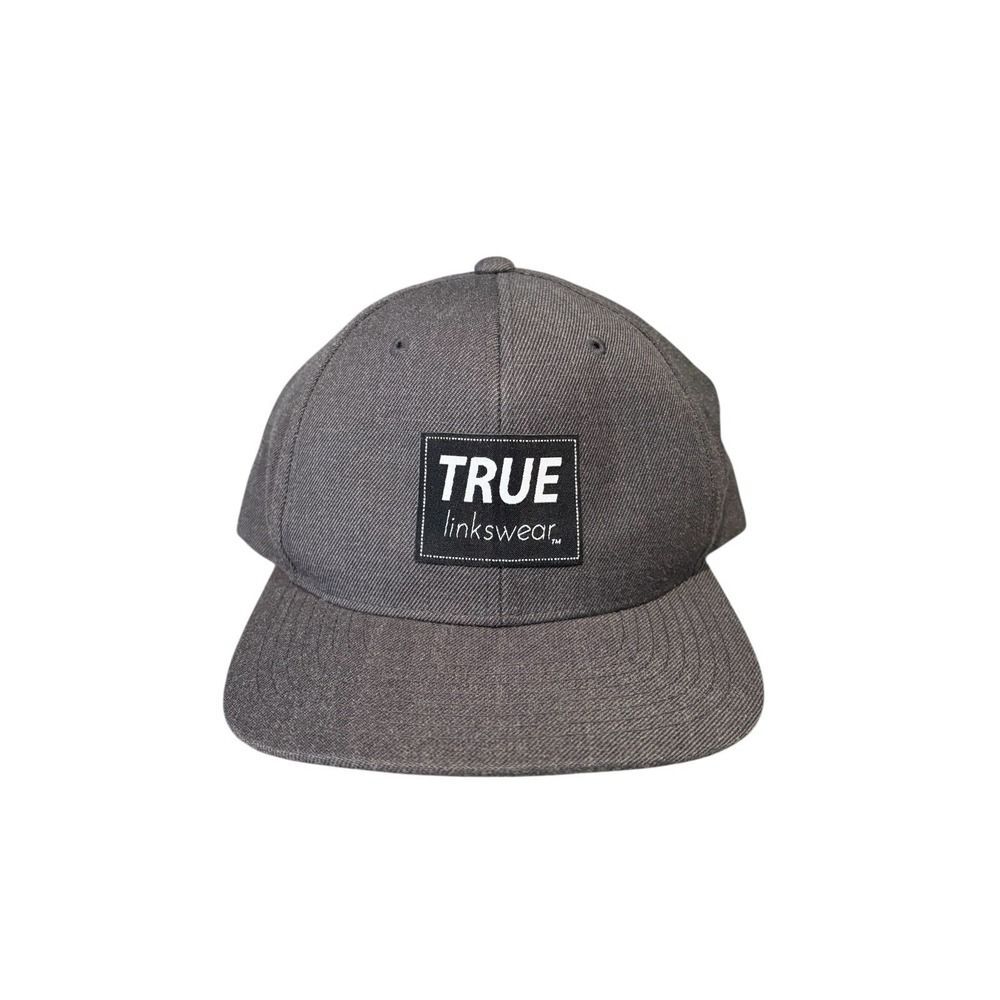 TRUE LINKSWEAR Black BIG-PATCH GOLF HAT Summer Course Snapback